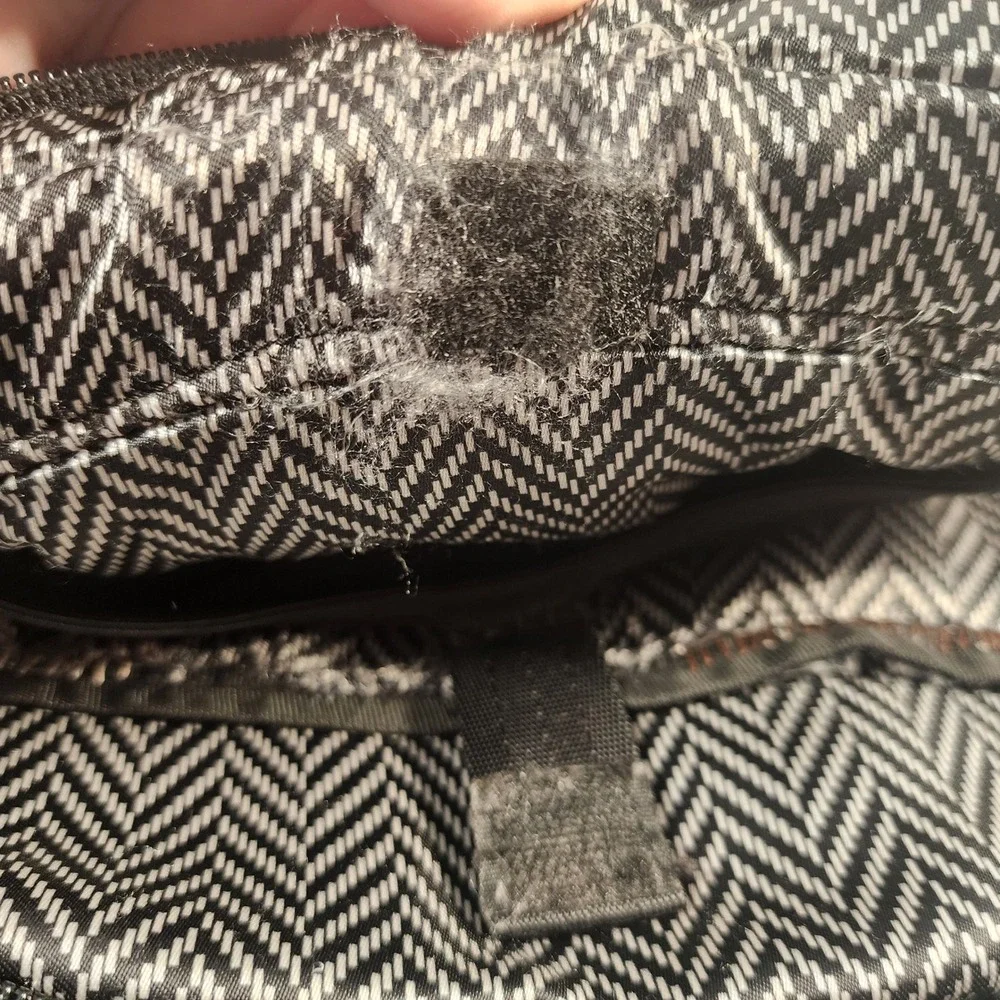 OGIO Soho Laptop Backpack Dark Gray Heathered Chevron Lining Womens Travel Bag